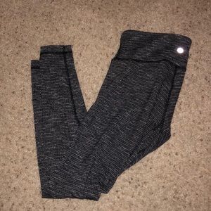 Lululemon gray tweed leggings